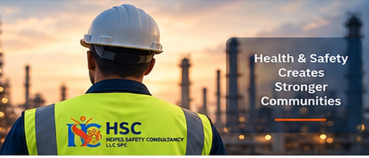 Health and safety professional in an industrial workplace